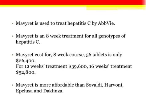 MAVYRET Hep C Treatment Information ­.